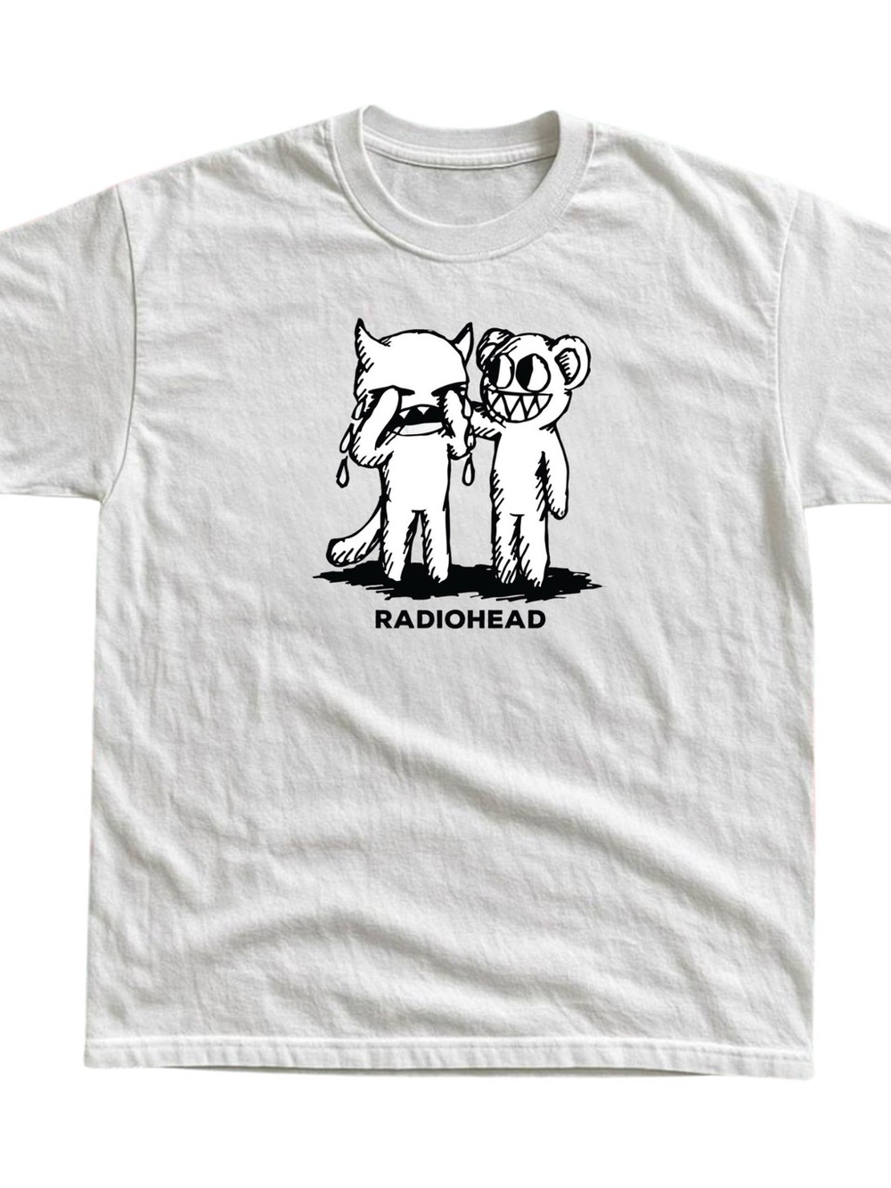 Gildan White Dog Radiohead Graphic T-Shirt